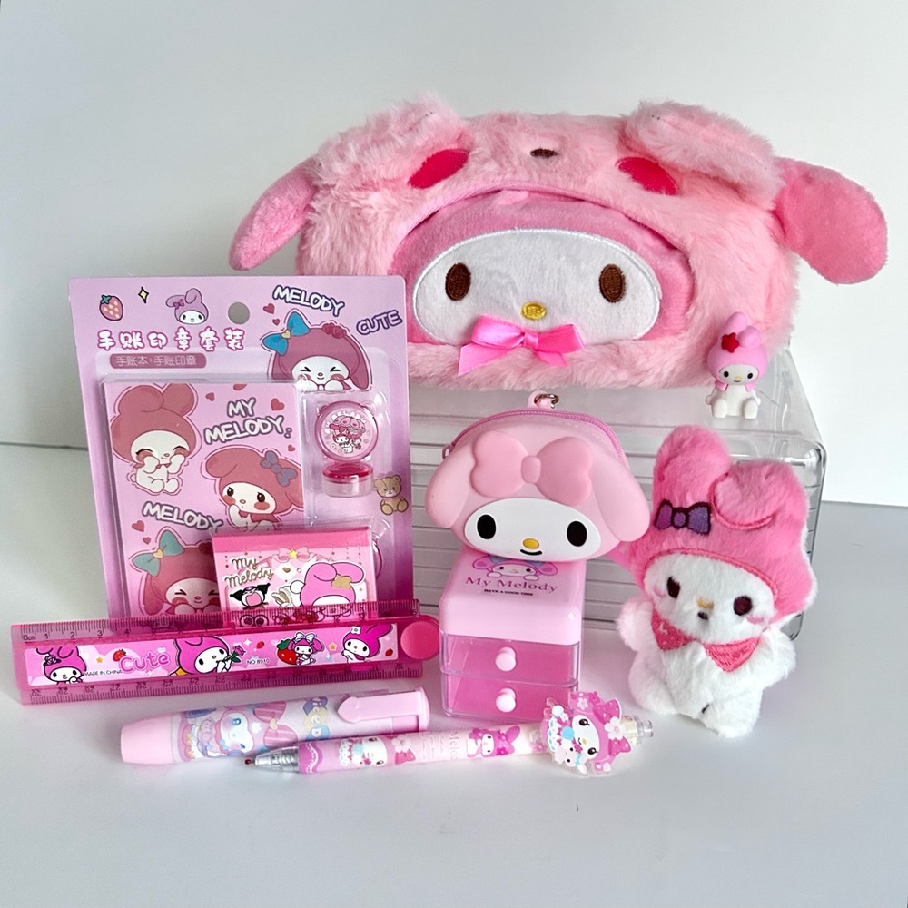 💝(MY324) My Melody Adorable 10-Piece Pencil Case Mini Bundle! - Picture 9 of 9